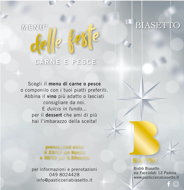 Il nostro menu delle feste