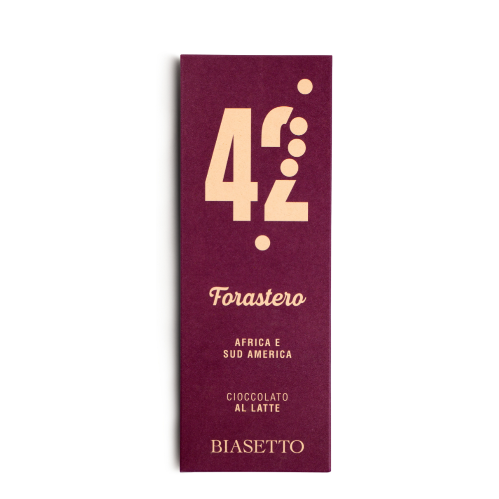 42% Forastero - Africa e Sud America - Cioccolato al Latte