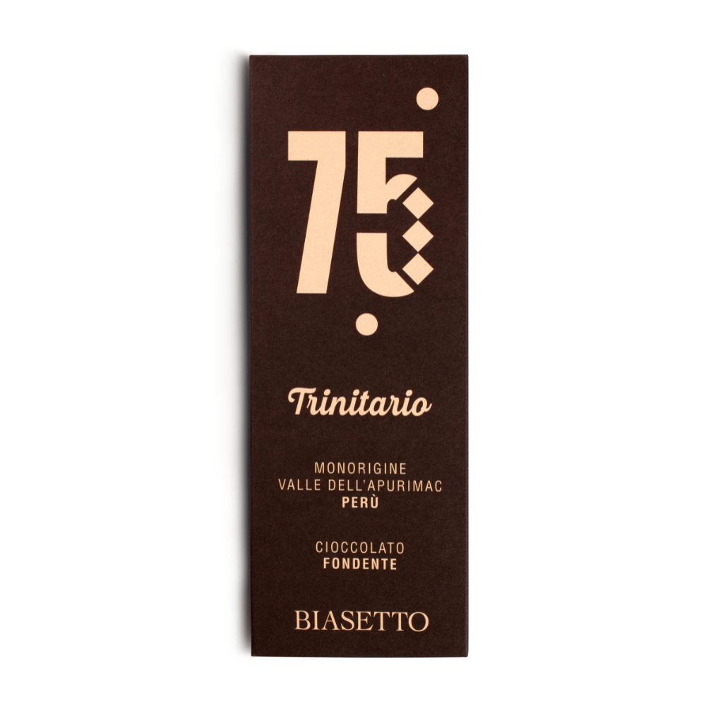 75% Trinitario - Monorigine Valle dell'Apurimac Perù - Cioccolato Fondente
